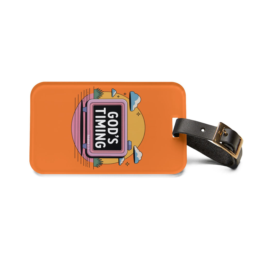 God’s Timing Luggage Tag