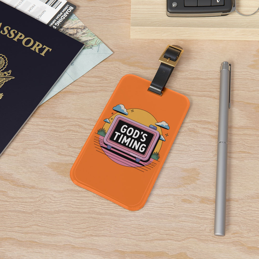 God’s Timing Luggage Tag