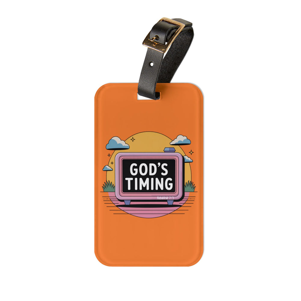 God’s Timing Luggage Tag